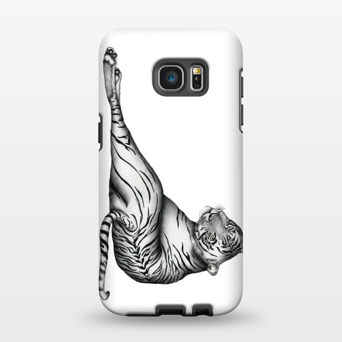 Galaxy S7 EDGE StrongFit The Hunter | Tiger by ECMazur 