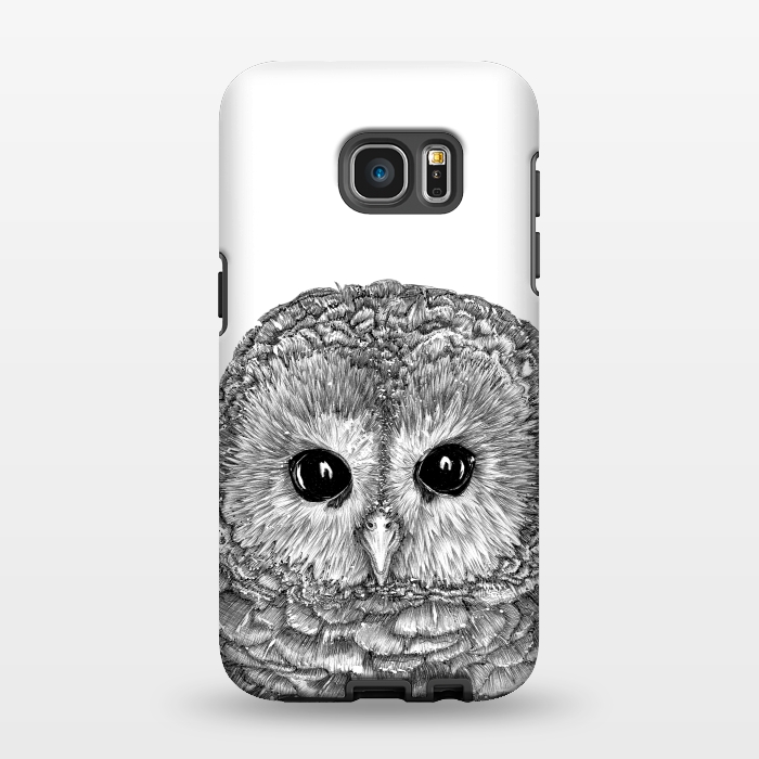 Galaxy S7 EDGE StrongFit Tiny Owl by ECMazur 