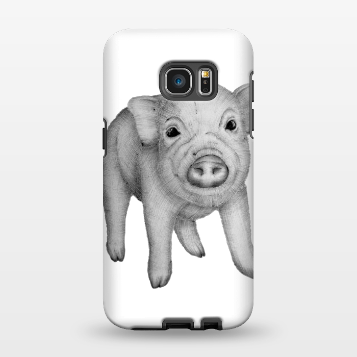 Galaxy S7 EDGE StrongFit This Little Piggy by ECMazur 