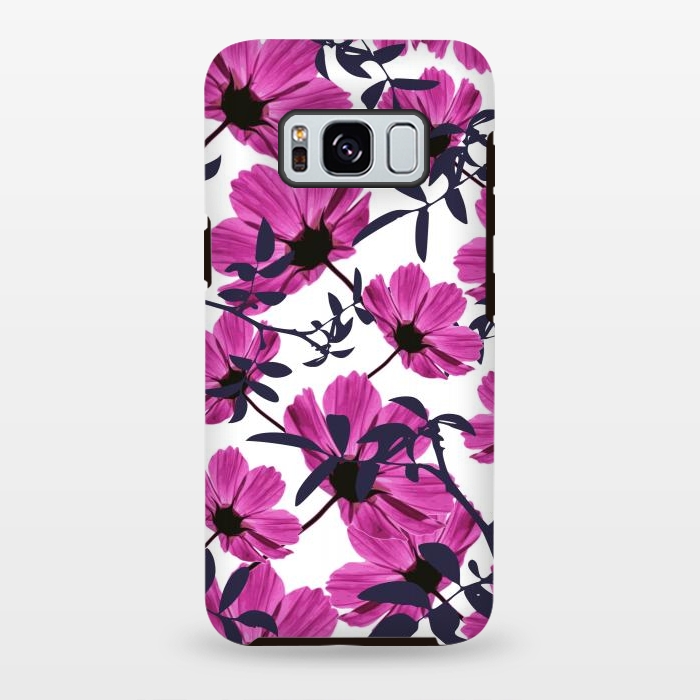 Galaxy S8 plus StrongFit Floral Explorers  (White)  by Zala Farah