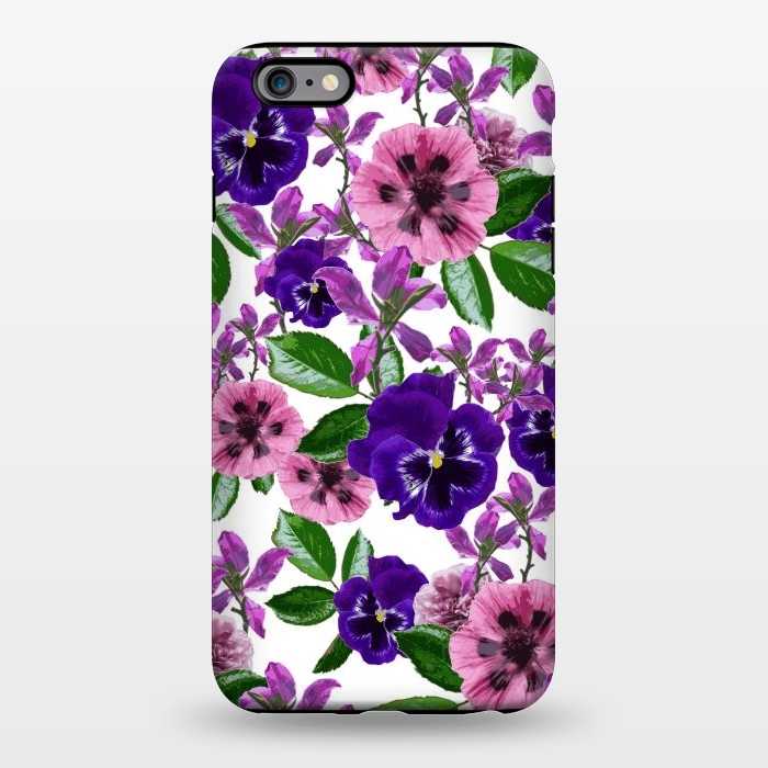 iPhone 6/6s plus StrongFit White Floral Garden by Zala Farah