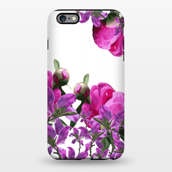 iPhone 6/6s plus StrongFit Hiding Pink Flowers by Zala Farah