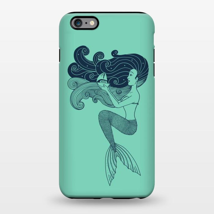 iPhone 6/6s plus StrongFit Mermaid Night green by Coffee Man