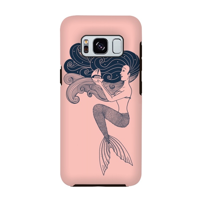 Galaxy S8 StrongFit Mermaid Rose by Coffee Man