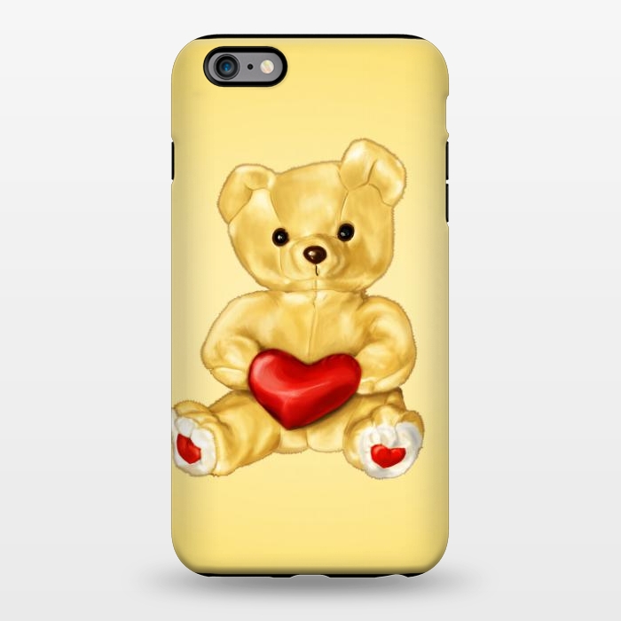 iPhone 6/6s plus StrongFit Cute Teddy Bear Hypnotist With Heart by Boriana Giormova