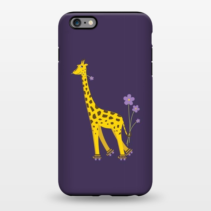 iPhone 6/6s plus StrongFit Cute Funny Rollerskating Giraffe by Boriana Giormova