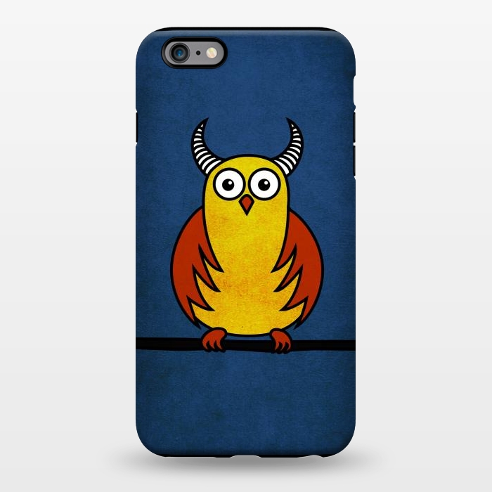 iPhone 6/6s plus StrongFit Funny Cartoon Horned Owl by Boriana Giormova