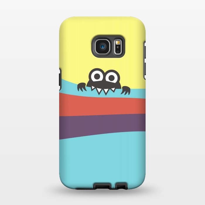 Galaxy S7 EDGE StrongFit Cute Bug Bites Yummy Colorful Stripes by Boriana Giormova