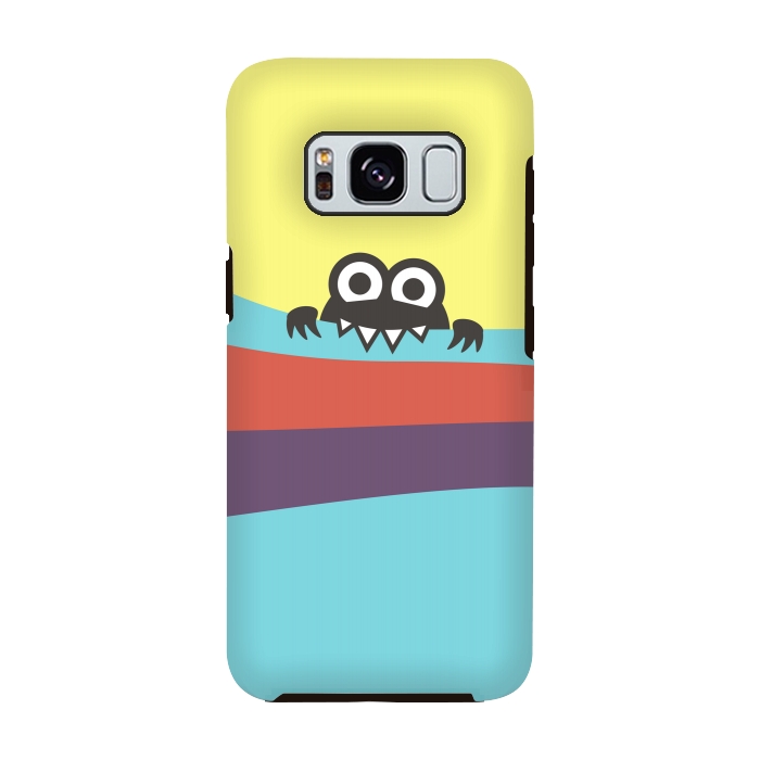 Galaxy S8 StrongFit Cute Bug Bites Yummy Colorful Stripes by Boriana Giormova