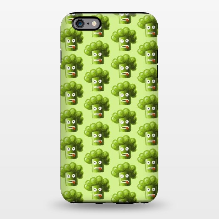 iPhone 6/6s plus StrongFit Funny Broccoli Pattern by Boriana Giormova