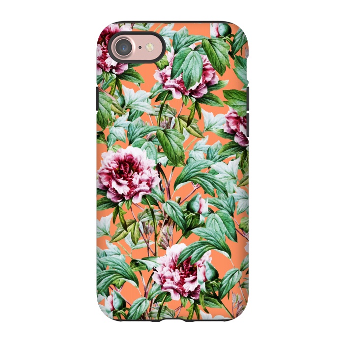 iPhone 7 StrongFit Frosty Florals V2 by Uma Prabhakar Gokhale