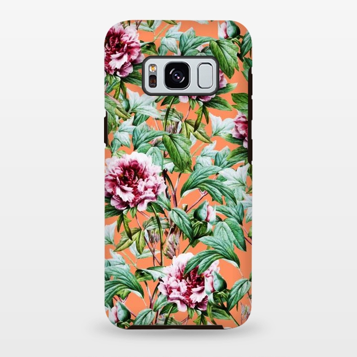 Galaxy S8 plus StrongFit Frosty Florals V2 by Uma Prabhakar Gokhale