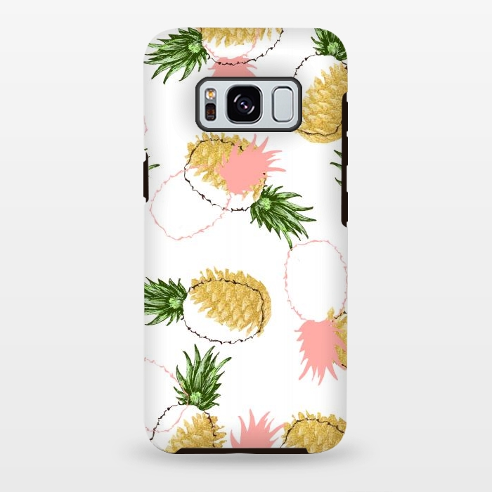 Galaxy S8 plus StrongFit Pineapples & Pine Cones by Uma Prabhakar Gokhale