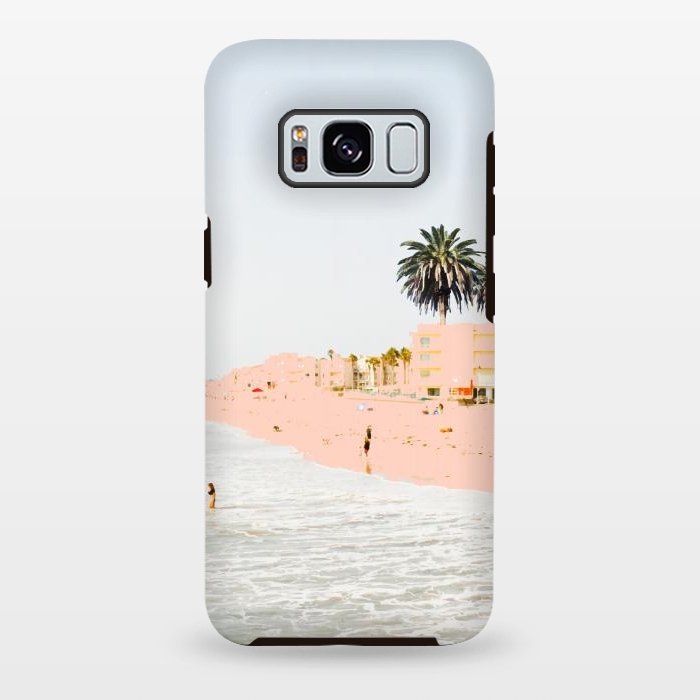 Galaxy S8 plus StrongFit Pink Beach by Uma Prabhakar Gokhale