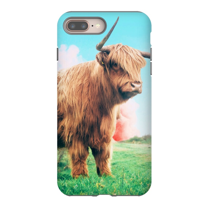 iPhone 7 plus StrongFit Highland Cow by Uma Prabhakar Gokhale