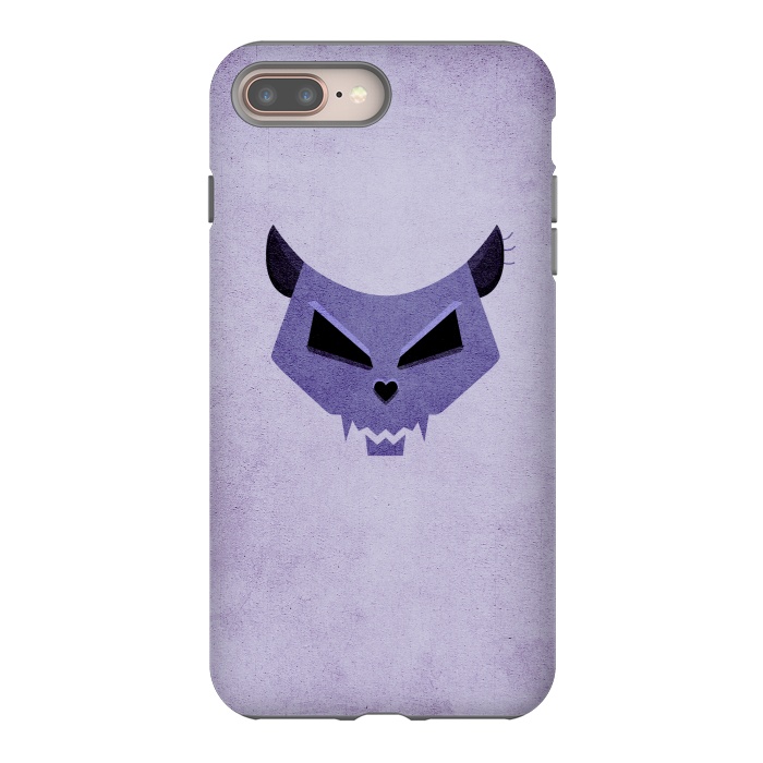 Purple Evil Cat Skull