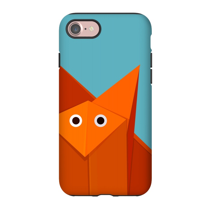iPhone 7 StrongFit Cute Origami Fox by Boriana Giormova