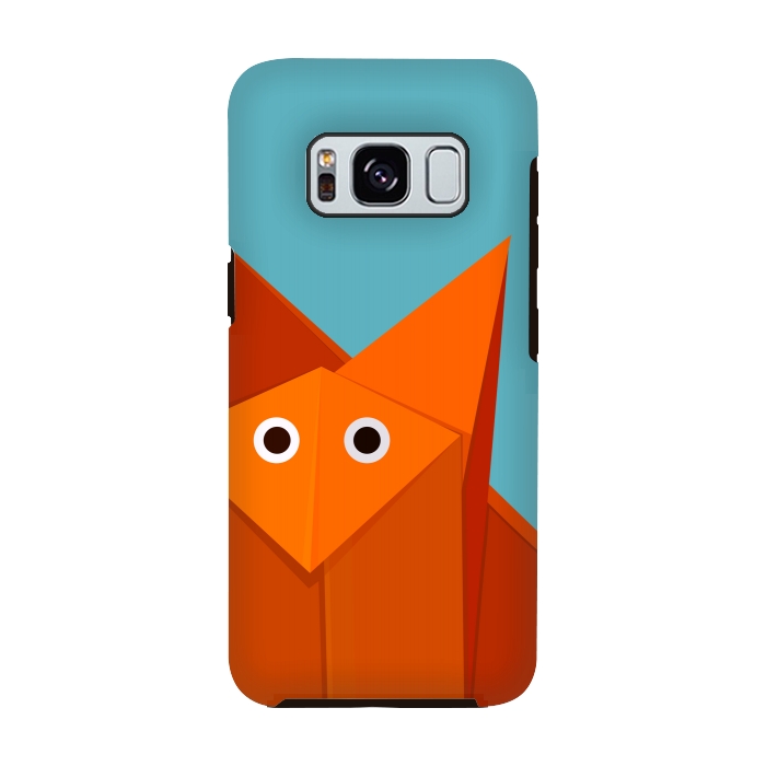 Galaxy S8 StrongFit Cute Origami Fox by Boriana Giormova