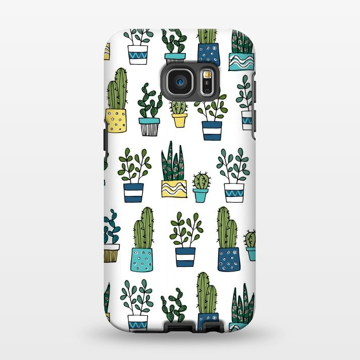Galaxy S7 EDGE StrongFit House Plants by Laura Grant