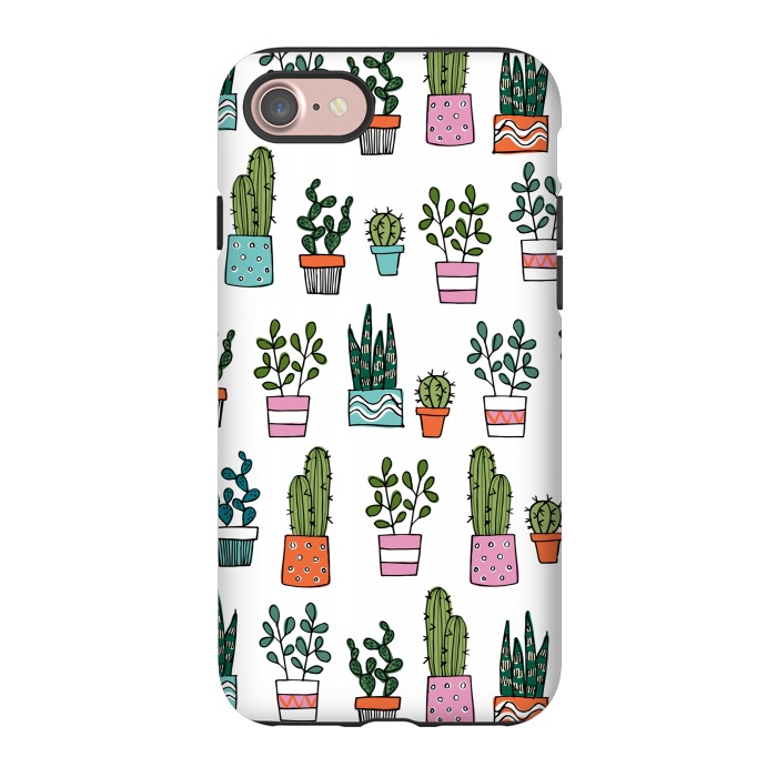 iPhone 7 StrongFit cacti in pots 2 by Laura Grant