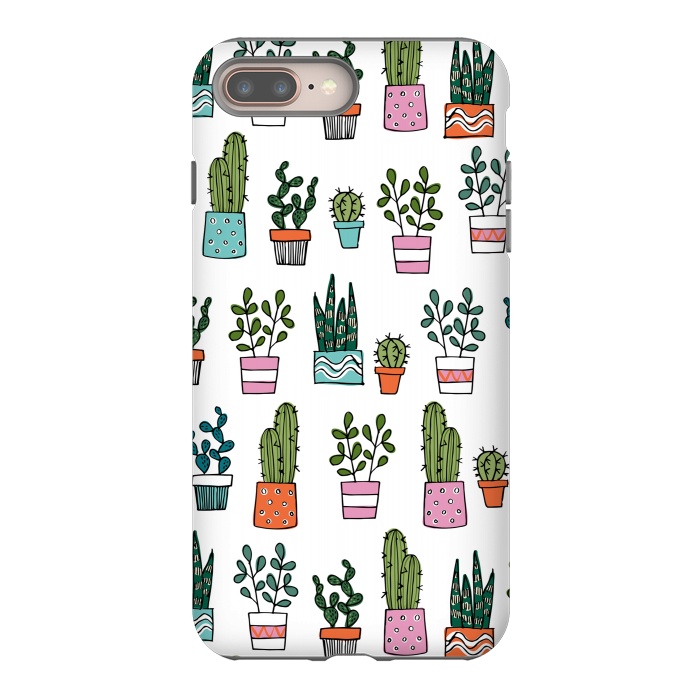 iPhone 7 plus StrongFit cacti in pots 2 by Laura Grant