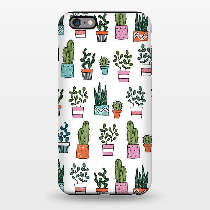 iPhone 6/6s plus StrongFit cacti in pots 2 by Laura Grant