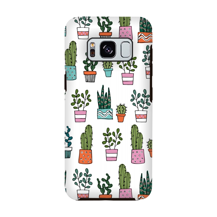 Galaxy S8 StrongFit cacti in pots 2 by Laura Grant