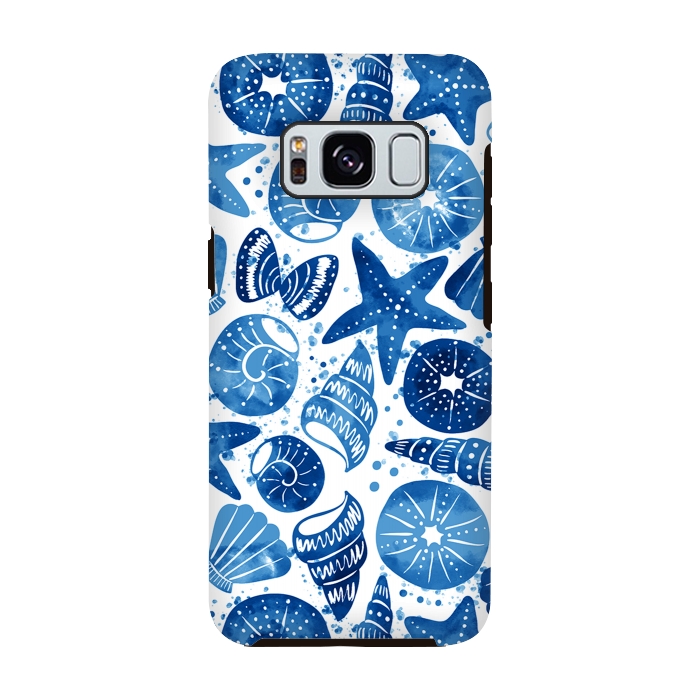 Galaxy S8 StrongFit sea shells by Laura Grant
