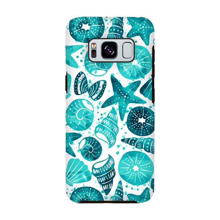 Galaxy S8 StrongFit sea shells 2 by Laura Grant