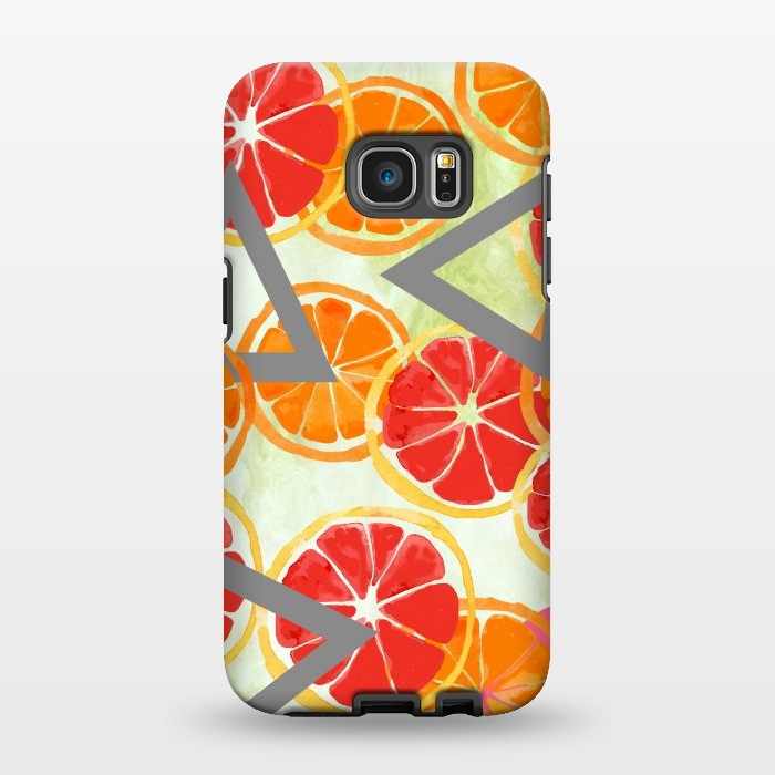 Galaxy S7 EDGE StrongFit Citrus Play by Allgirls Studio