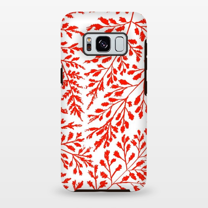 Galaxy S8 plus StrongFit Foliage Red by Caitlin Workman