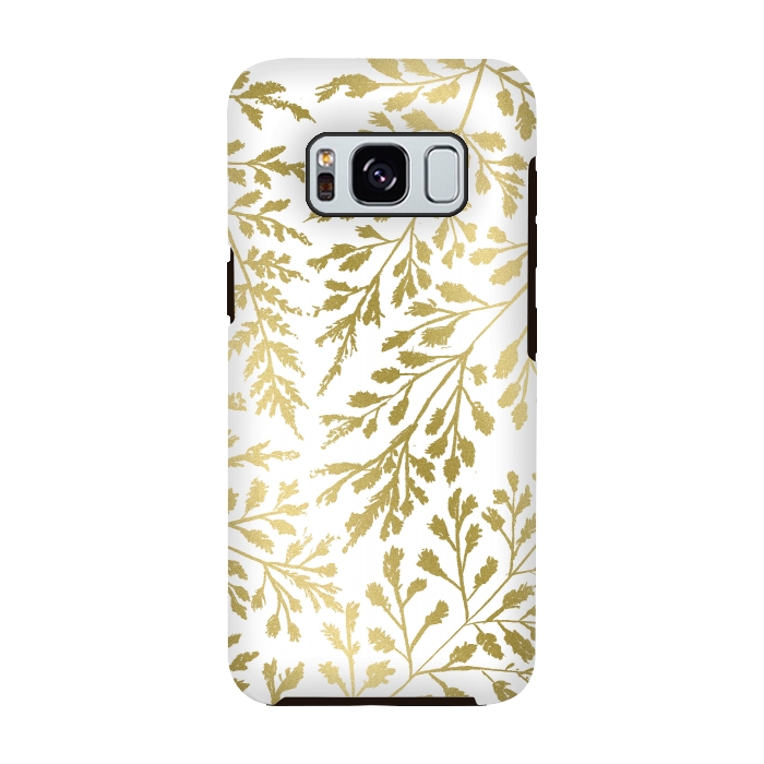 Galaxy S8 StrongFit Foliage Gold by Caitlin Workman