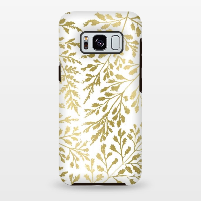 Galaxy S8 plus StrongFit Foliage Gold by Caitlin Workman