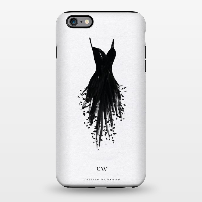 iPhone 6/6s plus StrongFit Little Black Fringe Dress by Caitlin Workman