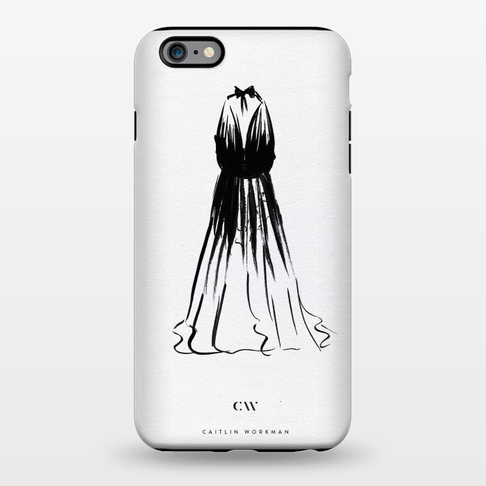 iPhone 6/6s plus StrongFit Little Black Halter Dress by Caitlin Workman