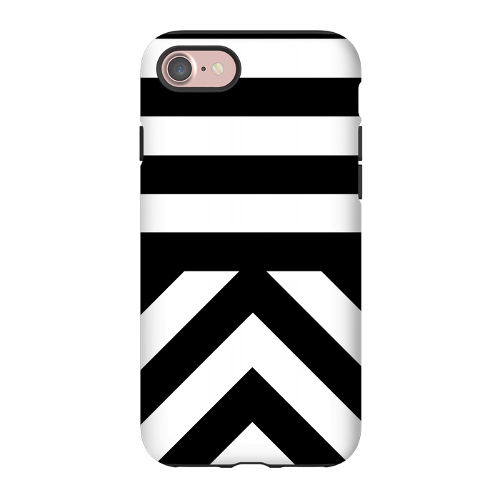iPhone 7 StrongFit Black Stripes by Caitlin Workman