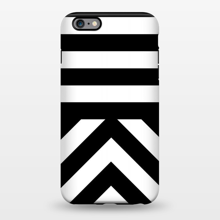 iPhone 6/6s plus StrongFit Black Stripes by Caitlin Workman