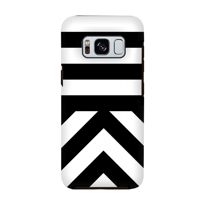 Galaxy S8 StrongFit Black Stripes by Caitlin Workman