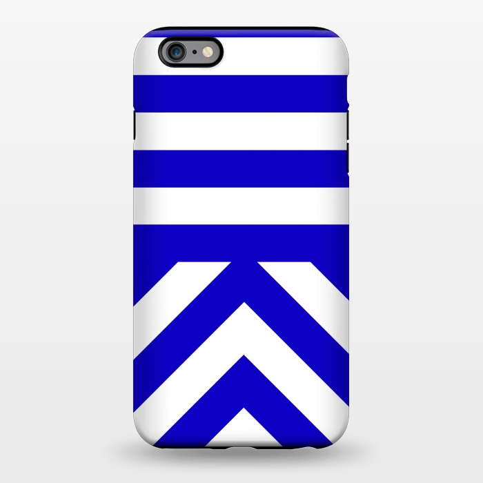 iPhone 6/6s plus StrongFit Blue Stripes by Caitlin Workman