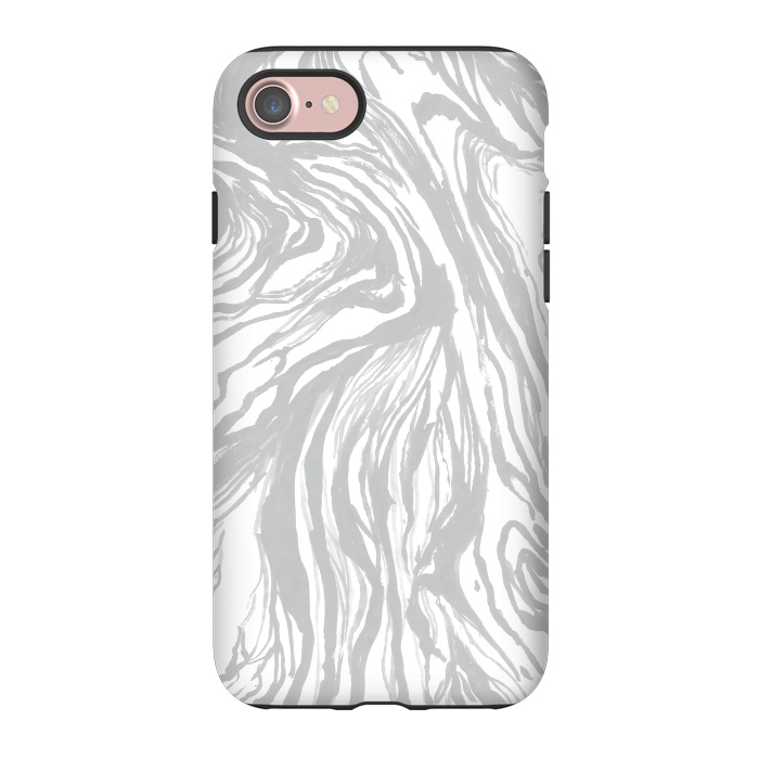 iPhone 7 StrongFit Gray Marble by Caitlin Workman