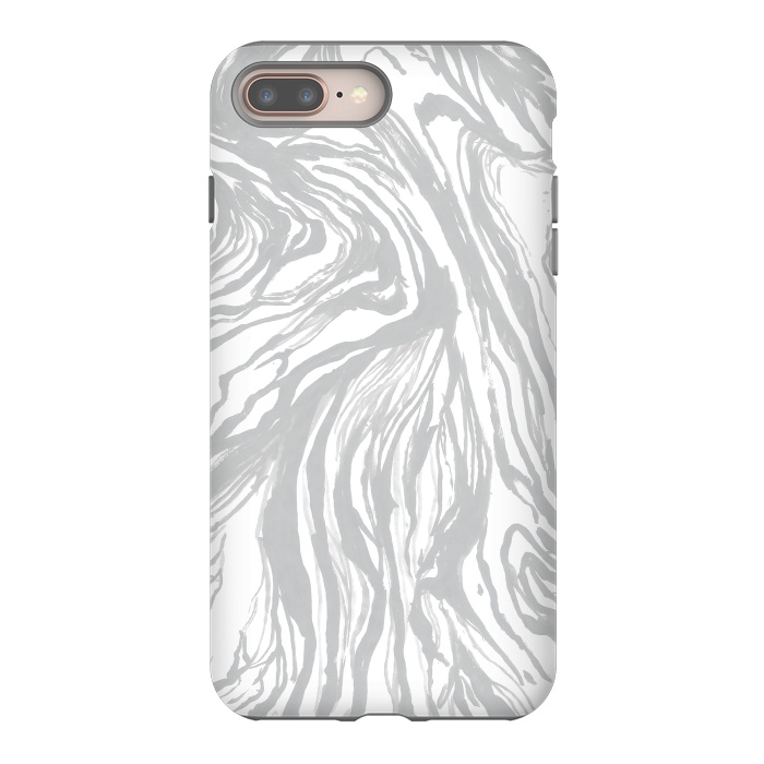 iPhone 7 plus StrongFit Gray Marble by Caitlin Workman