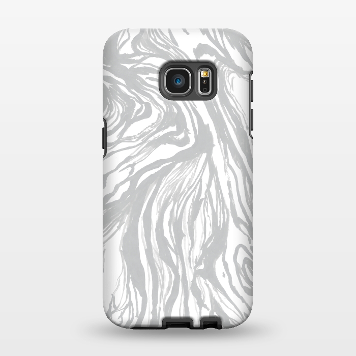 Galaxy S7 EDGE StrongFit Gray Marble by Caitlin Workman
