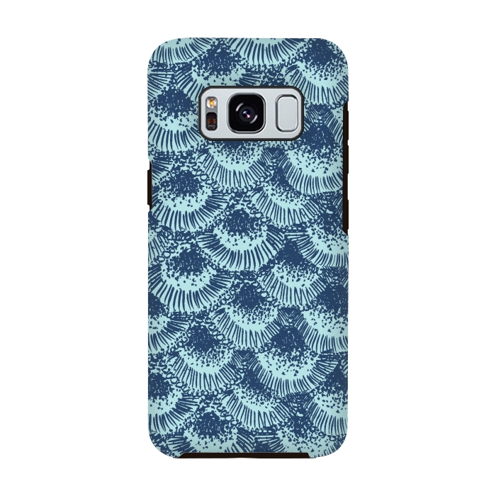 Galaxy S8 StrongFit Organic Burst Seafoam by Caitlin Workman