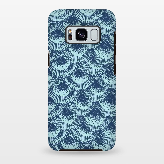 Galaxy S8 plus StrongFit Organic Burst Seafoam by Caitlin Workman