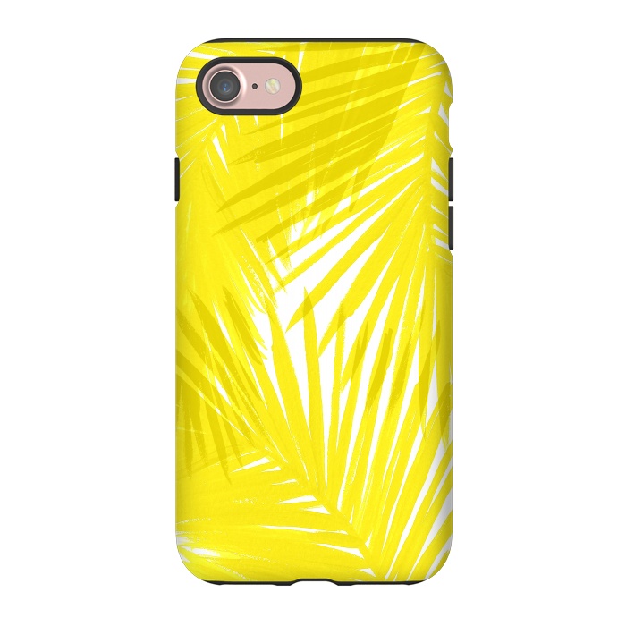 iPhone 7 StrongFit Yellow Palms by Caitlin Workman