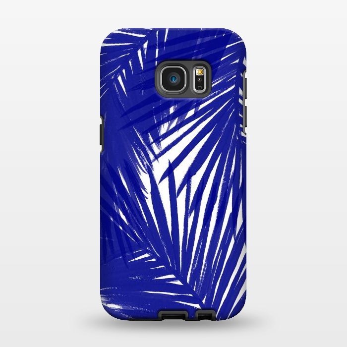 Galaxy S7 EDGE StrongFit Palms Royal by Caitlin Workman