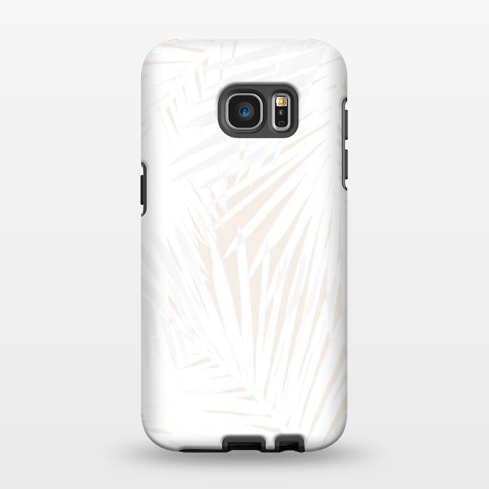 Galaxy S7 EDGE StrongFit Blush Palms by Caitlin Workman