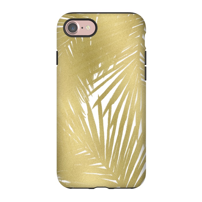 iPhone 7 StrongFit Gold Palms by Caitlin Workman