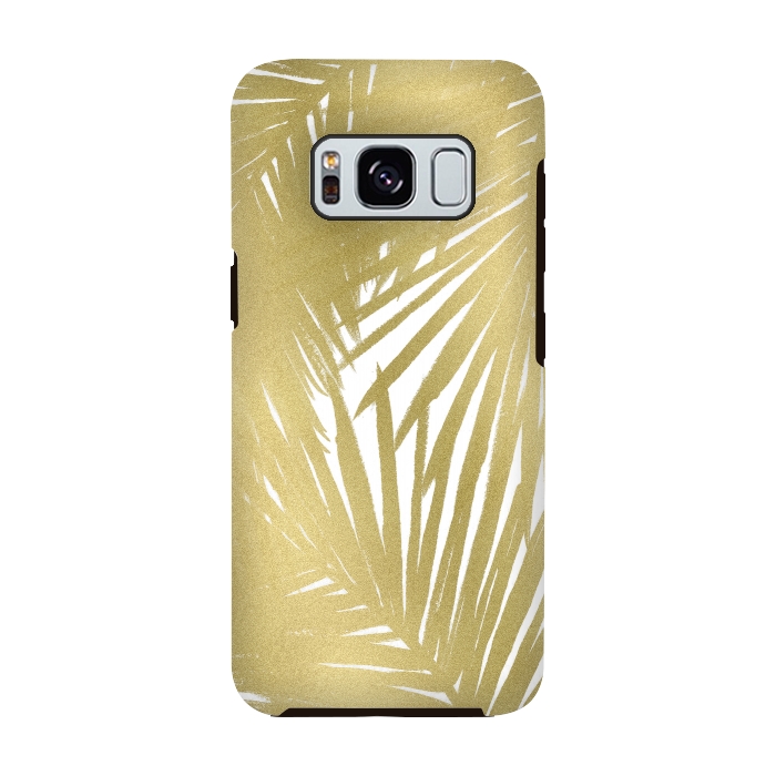 Galaxy S8 StrongFit Gold Palms by Caitlin Workman