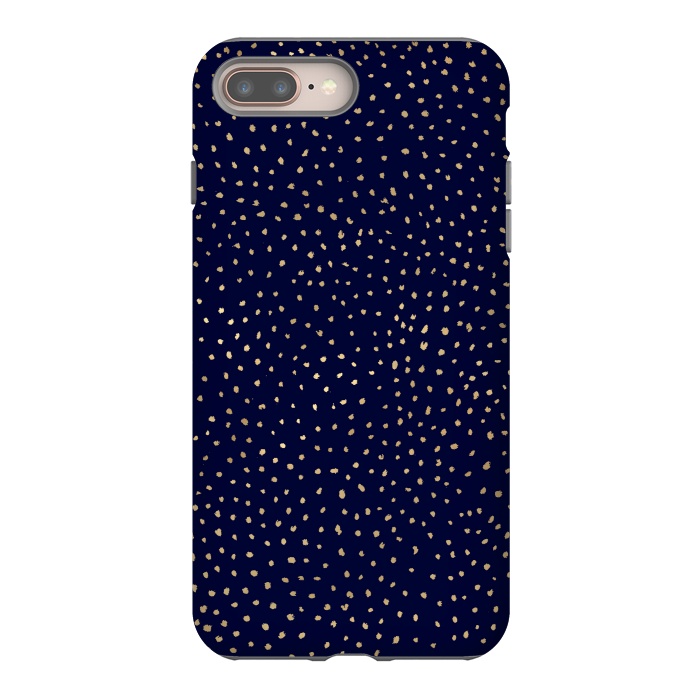 Dotted Gold and Navy